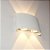 Arandela de Efeito LED 4W 4 Fachos Preto Luz Amarela - Branco Quente 3000K - Branca - Imagem 4