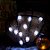 Cordão de Luzes LED Halloween 10 Caveiras Brancas Decoração Festa Pilha - Imagem 3