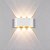 Arandela de Efeito LED 6W 6 Fachos Luz Amarela - Branco Quente 3000K - Branca - Imagem 4