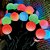 Cordão de Luzes 50 LEDs Globo Leitoso RGB Colorido 127v Decoração Pisca Natal Festa #festival - Imagem 3