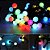 Cordão de Luzes 50 LEDs Globo Leitoso RGB Colorido 127v Decoração Pisca Natal Festa #festival - Imagem 2