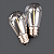 Kit com 10 - Lâmpada de Filamento Bolinha S14 E27 LED 1W Âmbar 2200K Para Varal de Luzes Externo IP66 - Imagem 4