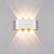 Arandela de Efeito LED 6 Fachos Externa Interna Sierra Meia Lua 6W Branco Quente 3000K - Imagem 2