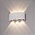 Arandela de Efeito LED 6 Fachos Externa Interna Sierra Meia Lua 6W Branco Quente 3000K - Imagem 5