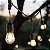 Varal de Luzes Solar Cordão Externo 8 Lâmpadas LED Filamento Luz Amarela 2700K 4,6m | Acompanha Controle Remoto 8 Modos #festival - Imagem 4