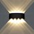 Arandela de Efeito Externa Interna Meia Lua LED 8W Sierra 8 Fachos Branco Quente 3000K Preta - Imagem 2