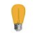 Kit com 10 - Lâmpada de Filamento Bolinha S14 E27 LED 1W Luz Amarela Para Varal de Luzes Externo IP66 - Imagem 3