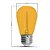 Kit com 10 - Lâmpada de Filamento Bolinha S14 E27 LED 1W Luz Amarela Para Varal de Luzes Externo IP66 - Imagem 4