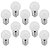 Kit com 10 - Lâmpada LED Bolinha G45 4W Decorativa Branco Quente Leitosa E27 Bivolt - Imagem 1