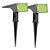 Kit com 2 - Luminária Solar Spot 10 Lúmens Espeto de Jardim Externo Refletor LED Luz Verde | Garantia 12 meses Ecoforce #novidade - Imagem 1