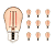 Kit com 10 - Lâmpada de Filamento Bolinha S14 E27 LED 2W Âmbar 2400K Para Varal de Luzes Externo IP66 - Imagem 1
