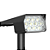 Luminária Solar Spot 200 Lúmens Espeto de Jardim Externo Refletor LED Dual Color Verde + Branco Quente 3000K Potente - Imagem 4