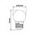 Lâmpada LED Bolinha G45 3W 2200K Decoração Branco Quente E27 Bivolt | Camarim, Abajur, Varal de Luzes - Imagem 3