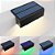 Kit com 2 - Luminária Solar Arandela Luz Colorida LED RGB para Muro, Parede, Escada - Luzes para Deck Piscina - Imagem 7