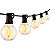 Varal de Lâmpadas Cordão de Luzes Gambiarra 10 Metros 20 Lâmpadas Filamento LED G40 Luz Amarela 2400K | Acompanha Lâmpadas | Luzes para Casamento, Pergolado, Varanda, Natal, Festa, Bistrô - Imagem 1