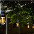 Varal de Luzes Solar Cordão Externo 8 Lâmpadas LED Filamento Luz Amarela 2700K 5m com Controle Remoto - Imagem 2