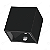 Mini Arandela de Efeito Externa LED Duplo Facho Ajustável Branco Quente 3000K Preto - Imagem 1