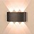 Arandela de Efeito Externa Interna Meia Lua LED 6W 6 Fachos PopSpot - Branco Quente 3000K - Preta - Imagem 4