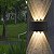 Arandela de Efeito Externa Interna Meia Lua LED 6W 6 Fachos PopSpot - Branco Quente 3000K - Preta - Imagem 5