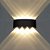Arandela LED 8W Externa Decorativa Parede Facho Duplo Luz Quente 3000K IP65 Preto Moderna - Imagem 5