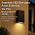 Arandela LED de Parede Externa Slim 4W Bivolt IP65 Luz Quente 3000K Moderna para Jardim e Fachada - Imagem 2