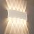 Arandela LED 10W Branca e Preta com 10 Fachos para Parede - Imagem 8