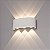 Arandela LED 6W 6 Fachos IP65 Bivolt Branco Quente para Fachada e Ambientes Internos - Imagem 3