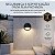 Kit 2 Arandelas Solares de Parede Externa Balizador LED Escada 3000K Luz Quente - Imagem 2
