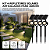 Kit 4 Luminárias Solares Decoração Spot Jardim Refletor Espeto LED 3000K - Imagem 3