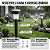 Kit 12 Luminária Solar de Jardim Espeto LED Branco Frio Balizador Externo Prova D Água - Imagem 5