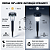 Kit 12 Luminária Solar de Jardim Espeto LED Branco Frio Balizador Externo Prova D Água - Imagem 6