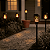 Kit 8 Luminárias Solares de Jardim Tocha Efeito Chama, 12 LEDs Luz Quente, À Prova d'Água, Acendimento Automático - Imagem 6