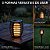 Kit 2 Luminárias Solares Decorativas 3 em 1 Efeito Chama LED Tocha Solo Pendente Lanterna Mesa Jardim - Imagem 6