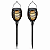 Kit 2 Luminárias Solares Decorativas 3 em 1 Efeito Chama LED Tocha Solo Pendente Lanterna Mesa Jardim - Imagem 1