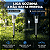 Kit 12 Balizadores Solares de Jardim em Aço Inox LED Branco Espeto IP44 Sensor Automático - Imagem 3
