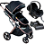 Carrinho de Bebê Travel System Zoe Preto com Bebê Conforto  e base - Galzerano - Imagem 1