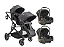 Carrinho para 2 crianças + Bebe Conforto - Pair - Melange Grafite (Kiddo) - Imagem 1