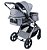 Carrinho de Bebê Travel System Zoe Cinza com Bebê Conforto - Galzerano - Imagem 3