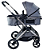 Carrinho de Bebê Travel System Zoe Cinza com Bebê Conforto - Galzerano - Imagem 2