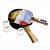 Kit de Tênis de Mesa Ping Pong - 02 Raquetes + 03 Bolinhas Klopf 5055 - Imagem 1