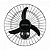 Ventilador de Parede Ventisol Oscilante 50cm Aço Preto Bivolt - Imagem 1