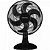 Ventilador de Mesa Ventisol Turbo Economy 40cm Preto 127v - Imagem 1