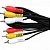 Cabo 3rca x 3rca Com 1 Coaxial 1,8m Storm - Pct / 10 - Imagem 1