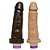 Pênis de Borracha Macio com Vibrador 17 x 3,5cm - Imagem 1