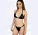 Conjunto de Lingerie Jane com Calcinha Fio Dental e Sutiã em Couro Preto Tam. Único - Imagem 1