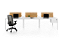 Mesa Plataforma Lean estrutura trave biombo em BP - Imagem 1