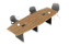 Mesa Reunião Semi Oval Lean - Imagem 1