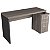 MESA PÉ PAINEL COM GAVETEIRO PEDESTAL 4 gavetas ou misto – TAMPO 40 MM - Imagem 2