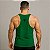 Camiseta Regata Cavada Lisa Em Dry Fit Verde - Imagem 2