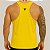 Camiseta Regata Cavada Lisa Em Dry Fit Amarela - Imagem 2